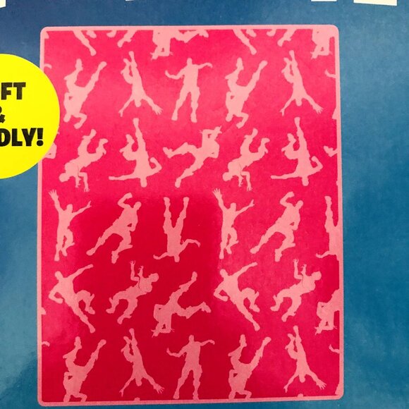 Fortnite Silky Soft Plush Throw Pink Silhouette Figures - Picture 2 of 5